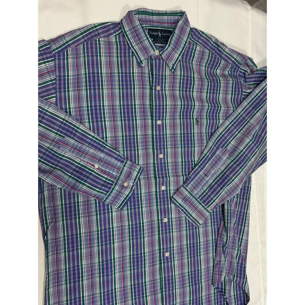 Polo Ralph Lauren Blake Long Sleeve Button Down Shirt Size Large Cotton